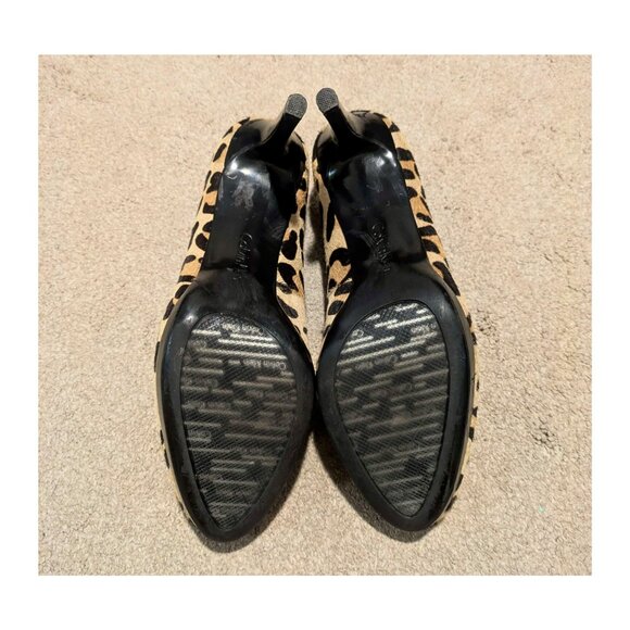 Calvin Klein Odette Leopard Print Haircalf Pumps Women’s 9M - Picture 4 of 4